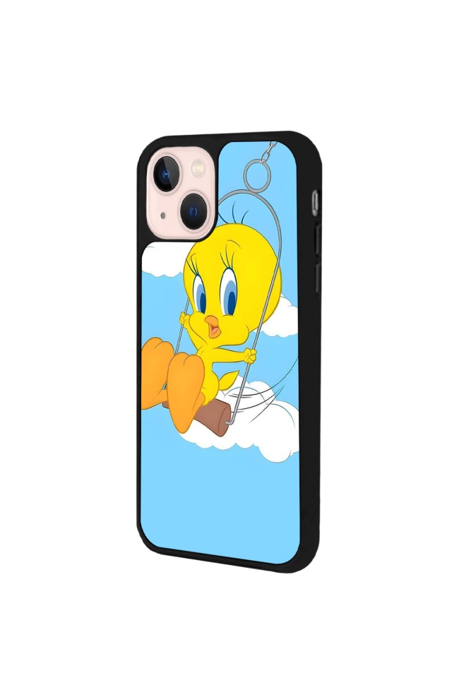 iPhone 13/14 Uyumlu Tweety Tasarımlı Glossy Premium Kılıf