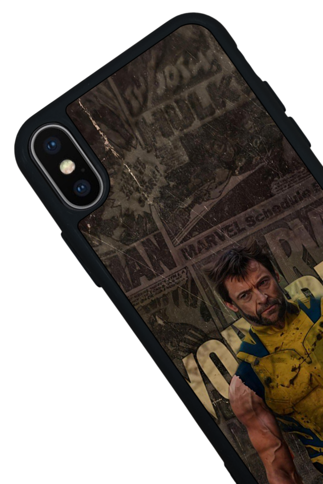 iPhone XS Max Uyumlu Wolverine Tasarımlı Glossy Premium Kılıf