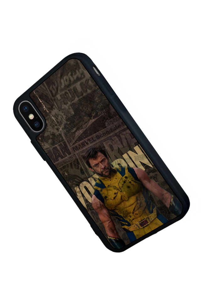 iPhone XS Max Uyumlu Wolverine Tasarımlı Glossy Premium Kılıf