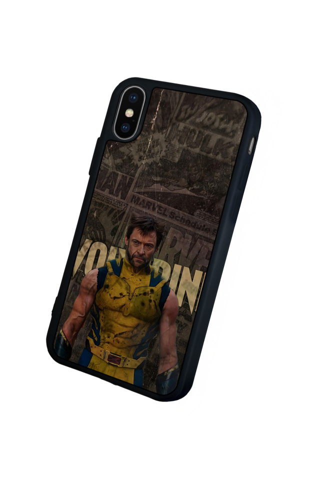 iPhone XS Max Uyumlu Wolverine Tasarımlı Glossy Premium Kılıf
