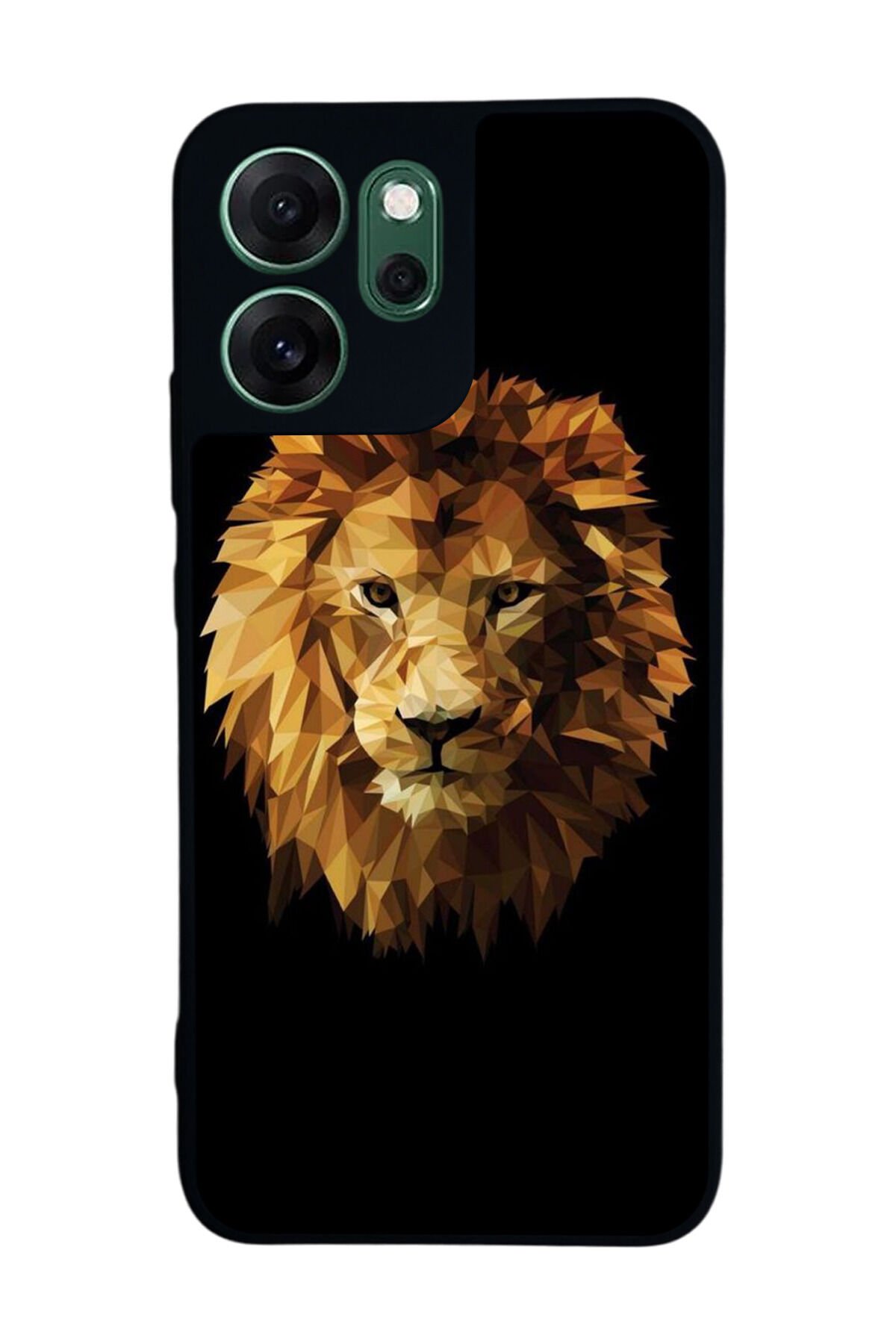 Oppo Reno 14F Uyumlu Aslan Tasarımlı Glossy Premium Kılıf