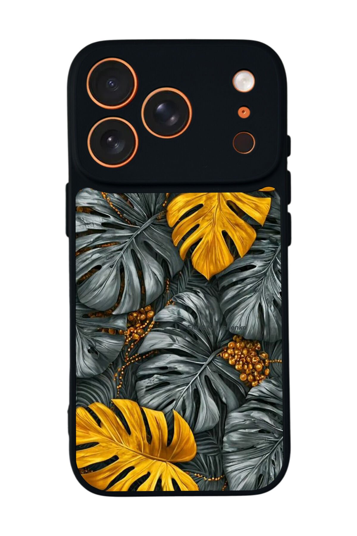 iPhone 17 Pro Uyumlu Botanik Tasarımlı Glossy Premium Kılıf