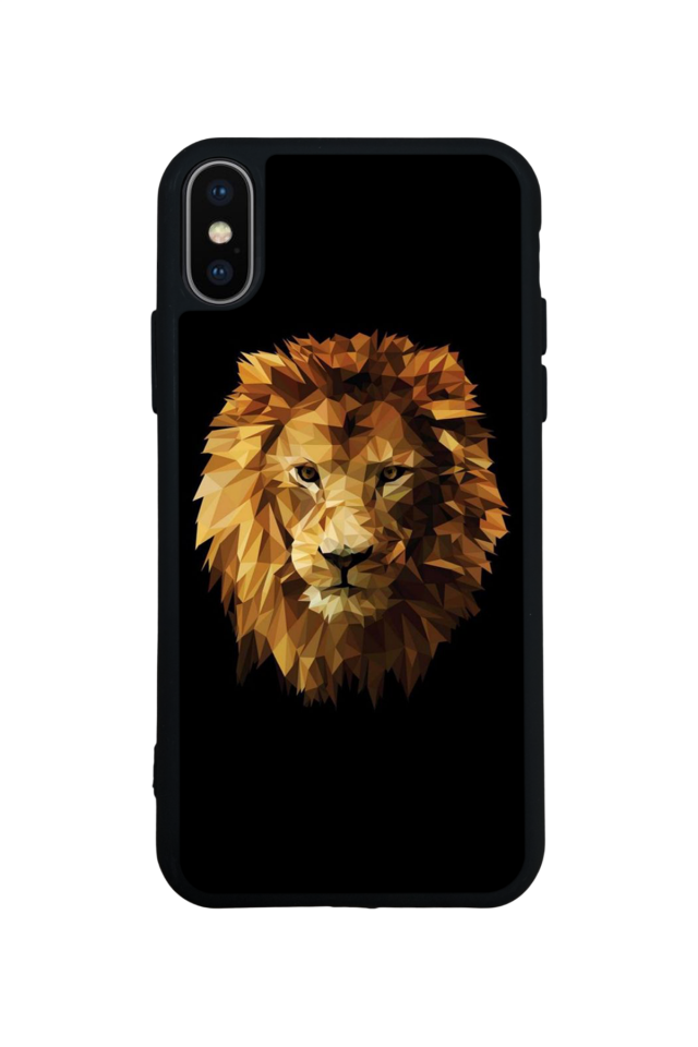 iPhone XS Max Uyumlu Aslan Tasarımlı Glossy Premium Kılıf