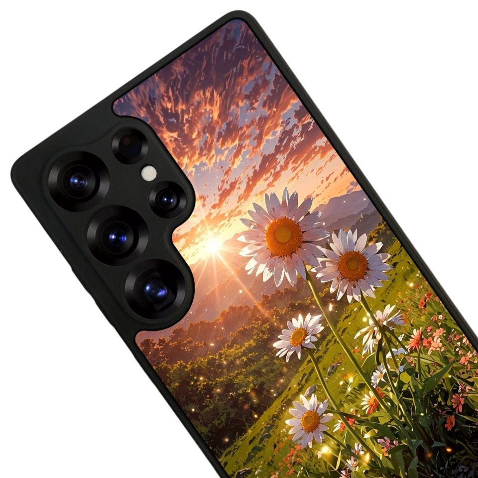 Samsung Galaxy S25 Ultra Uyumlu Cicek Tasarımlı Glossy Premium Kılıf