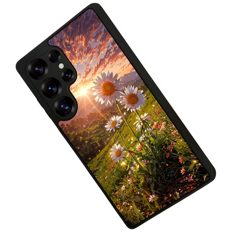 Samsung Galaxy S25 Ultra Uyumlu Cicek Tasarımlı Glossy Premium Kılıf