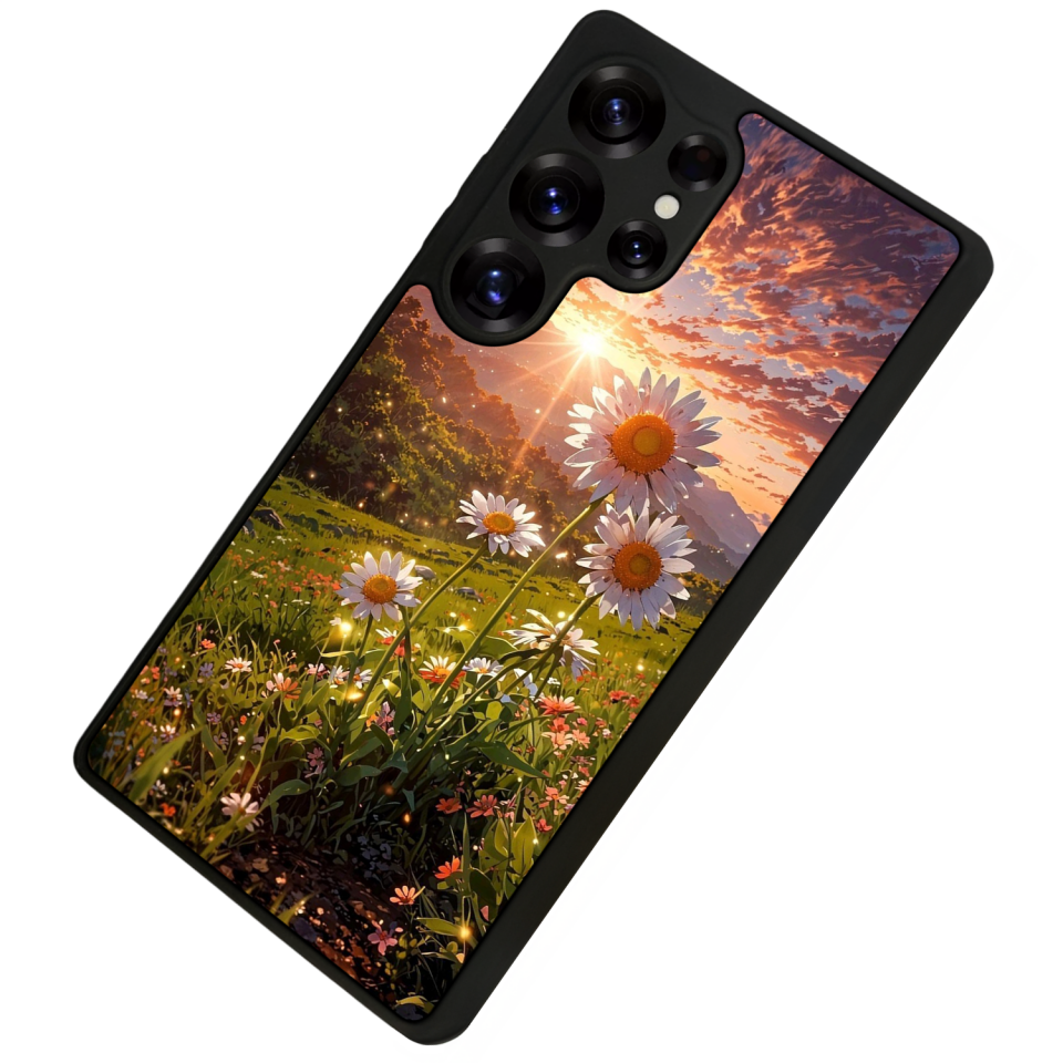 Samsung Galaxy S25 Ultra Uyumlu Cicek Tasarımlı Glossy Premium Kılıf