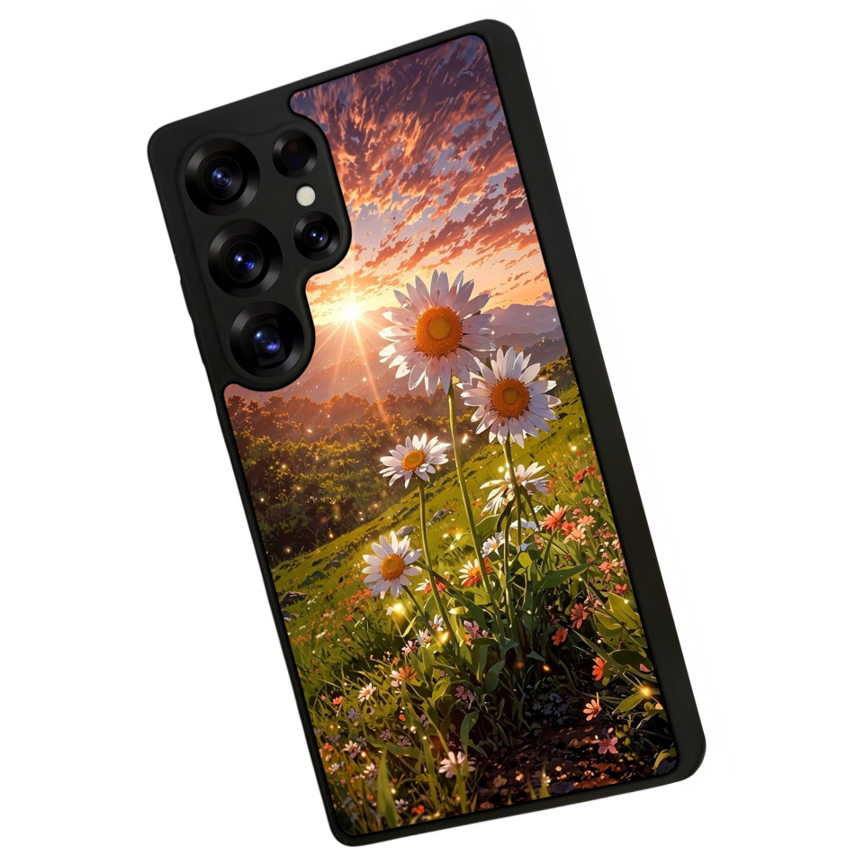 Samsung Galaxy S25 Ultra Uyumlu Cicek Tasarımlı Glossy Premium Kılıf