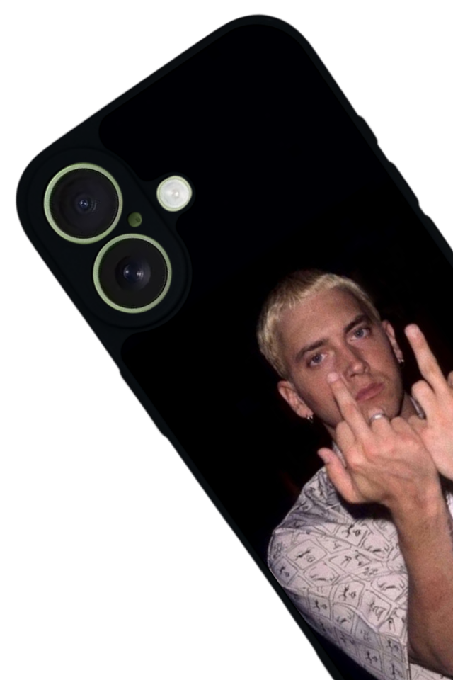 iPhone 17 Uyumlu Eminem Tasarımlı Glossy Premium Kılıf