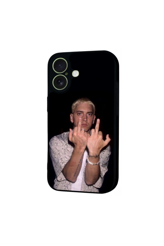 iPhone 17 Uyumlu Eminem Tasarımlı Glossy Premium Kılıf