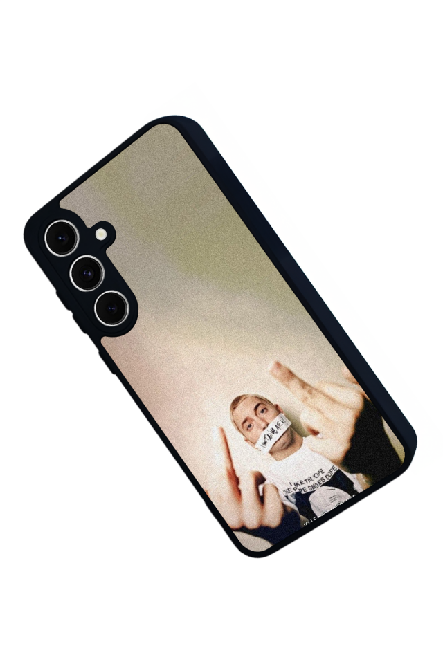 Samsung Galaxy S24 FE Uyumlu Eminem Tasarımlı Glossy Premium Kılıf