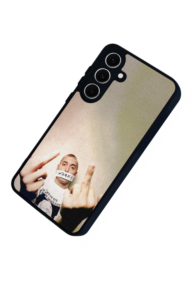 Samsung Galaxy S24 FE Uyumlu Eminem Tasarımlı Glossy Premium Kılıf