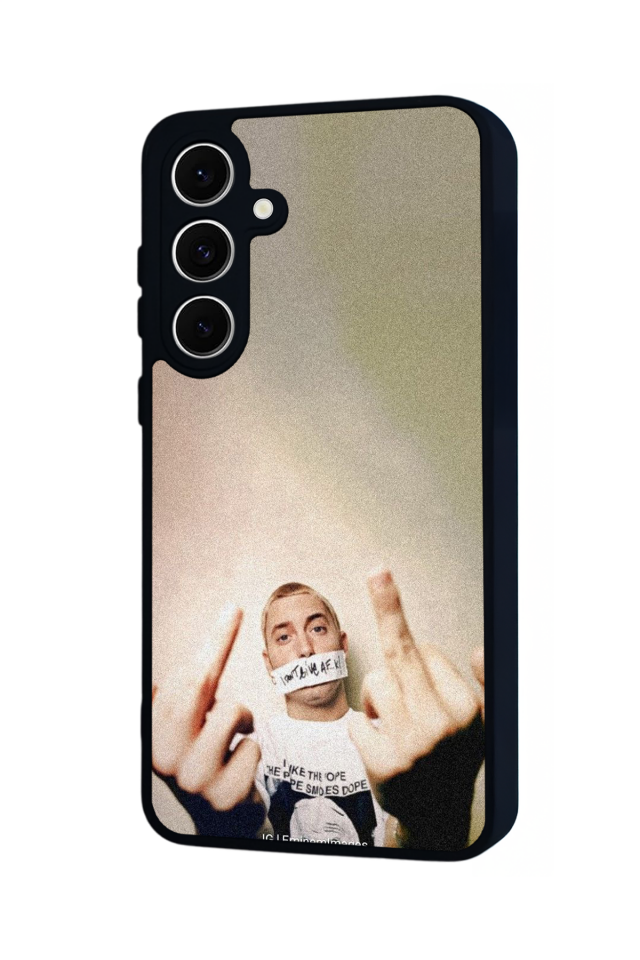 Samsung Galaxy S24 FE Uyumlu Eminem Tasarımlı Glossy Premium Kılıf