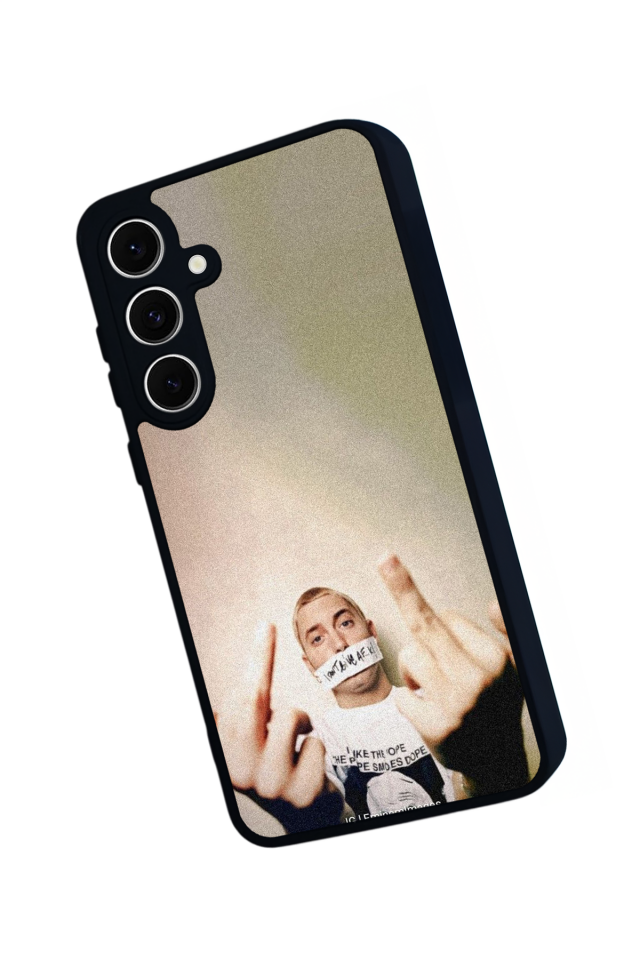 Samsung Galaxy S24 FE Uyumlu Eminem Tasarımlı Glossy Premium Kılıf