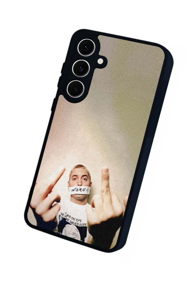 Samsung Galaxy S24 FE Uyumlu Eminem Tasarımlı Glossy Premium Kılıf