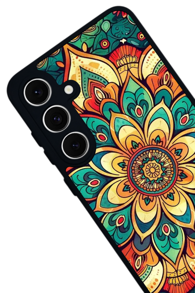 Samsung Galaxy A16 Uyumlu Mandaal Tasarımlı Glossy Premium Kılıf