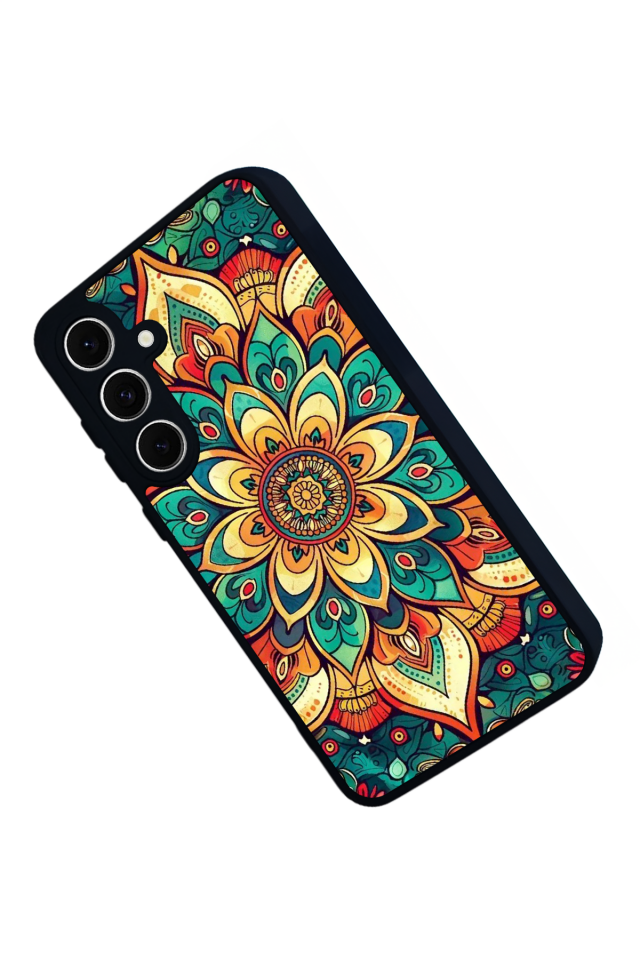 Samsung Galaxy A16 Uyumlu Mandaal Tasarımlı Glossy Premium Kılıf
