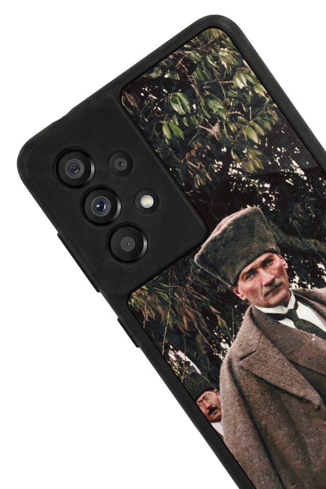 Samsung Galaxy A73 Uyumlu Mustafa Kemal Ataturk Tasarımlı Glossy Premium Kılıf