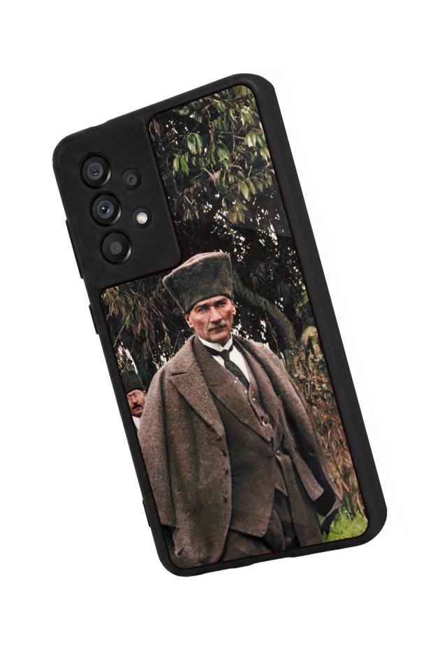 Samsung Galaxy A73 Uyumlu Mustafa Kemal Ataturk Tasarımlı Glossy Premium Kılıf