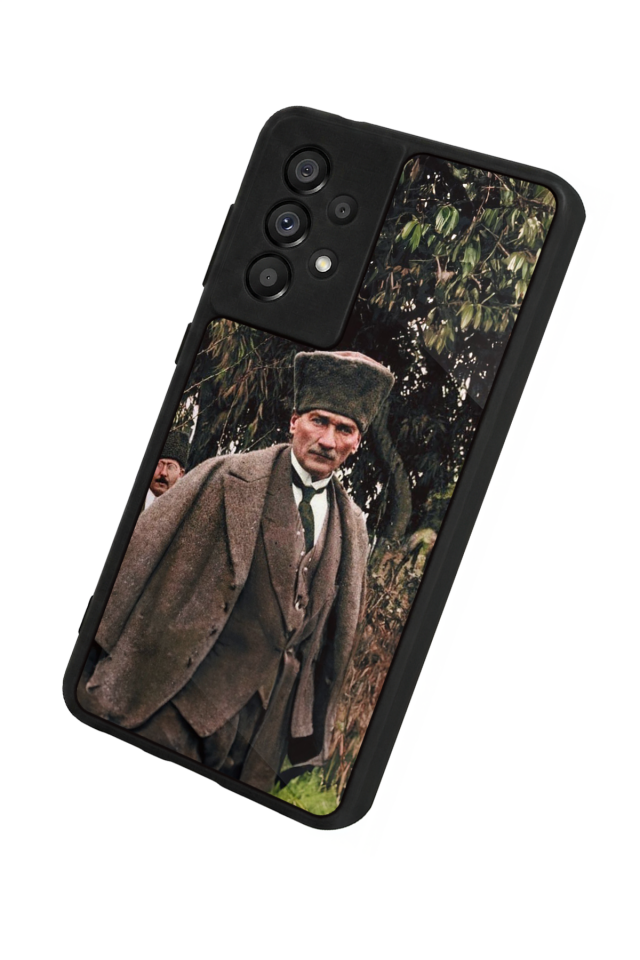 Samsung Galaxy A73 Uyumlu Mustafa Kemal Ataturk Tasarımlı Glossy Premium Kılıf