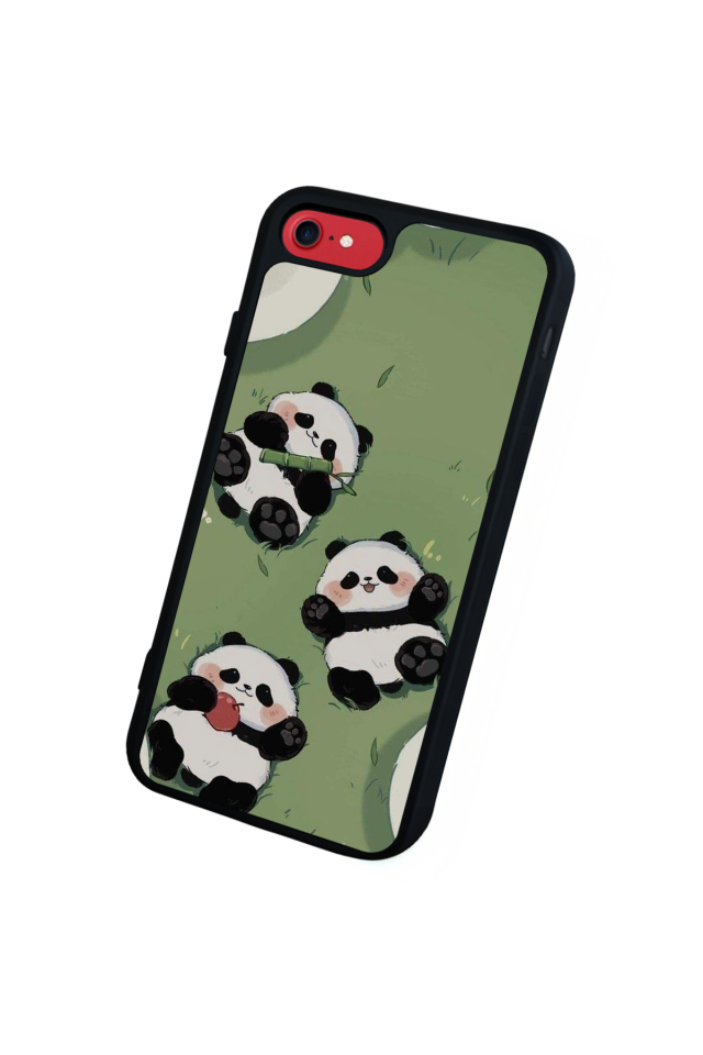 iPhone 7 Uyumlu Panda Tasarımlı Glossy Premium Kılıf