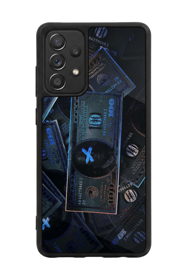 Samsung Galaxy A72 Uyumlu Para Tasarımlı Glossy Premium Kılıf