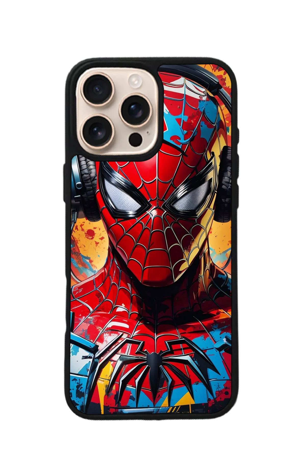 iPhone 14 Pro Max Uyumlu Spider Man ( Örümcek Adam ) Tasarımlı Glossy Premium Kılıf