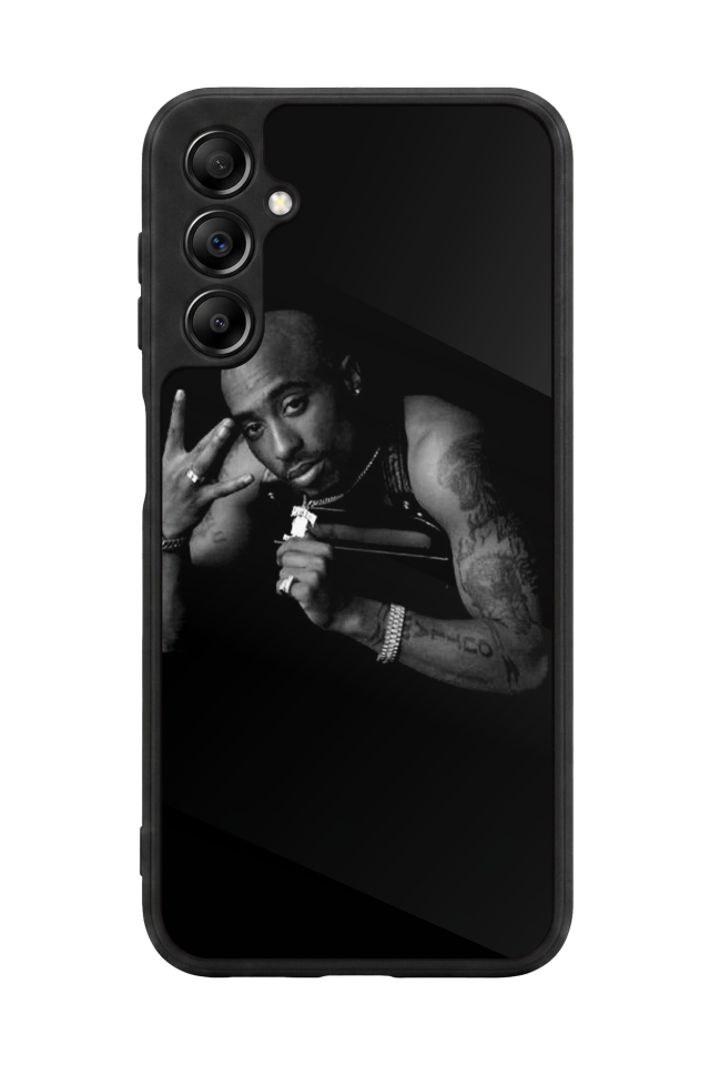 Samsung Galaxy A14 Uyumlu Tupac Tasarımlı Glossy Premium Kılıf