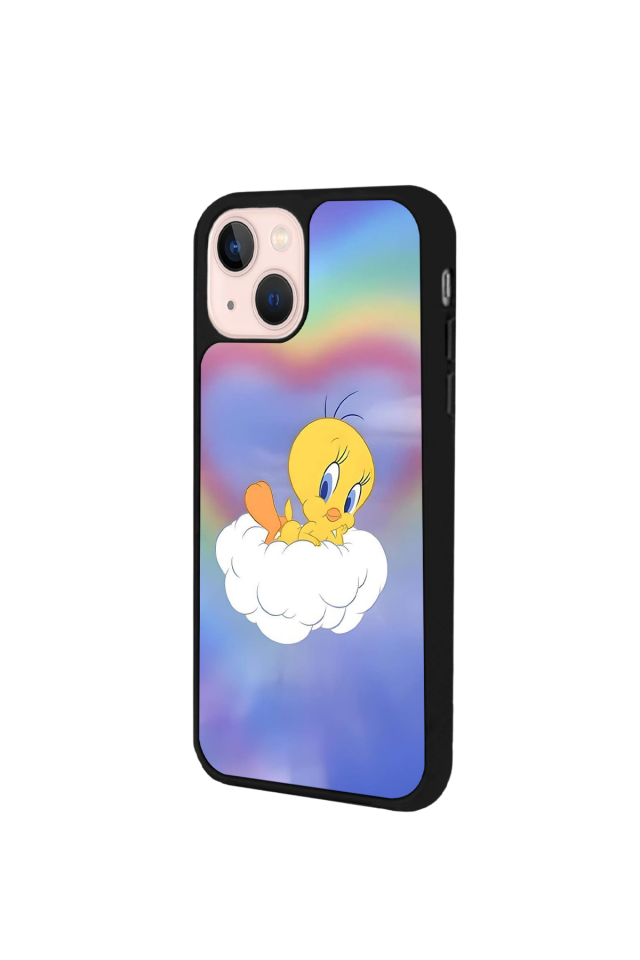 iPhone 13/14 Uyumlu Tweety Tasarımlı Glossy Premium Kılıf