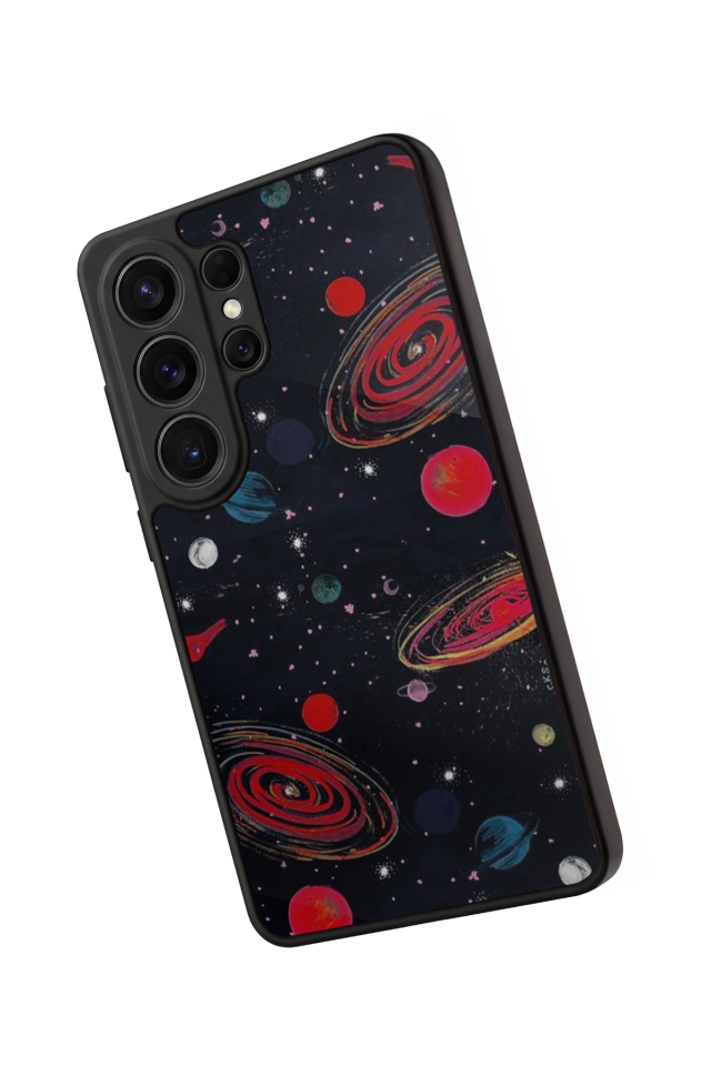 Samsung Galaxy S26 Ultra Uyumlu Uzay Tasarımlı Glossy Premium Kılıf