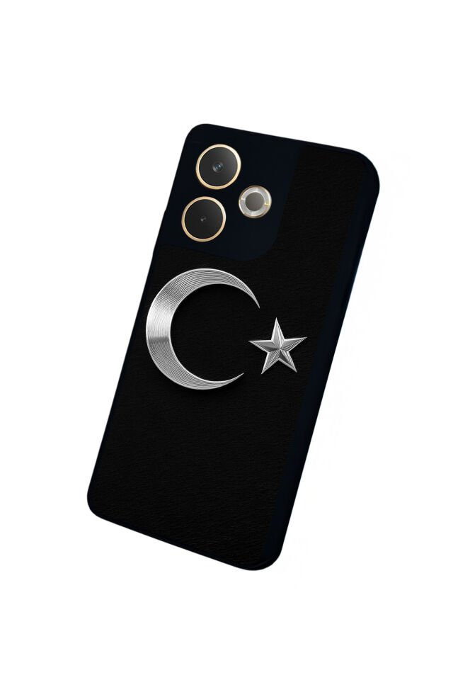 Oppo A5 Pro Uyumlu Türk Bayragi Tasarımlı Glossy Premium Kılıf