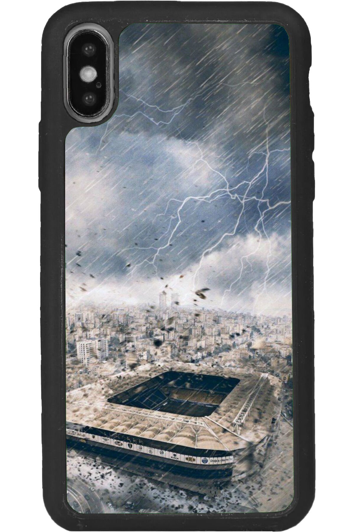 iPhone XS Max Uyumlu Mat Siyah uyumlu Kılıf – Yumuşak Silikon, Koruyucu, Şok Emici Kapak