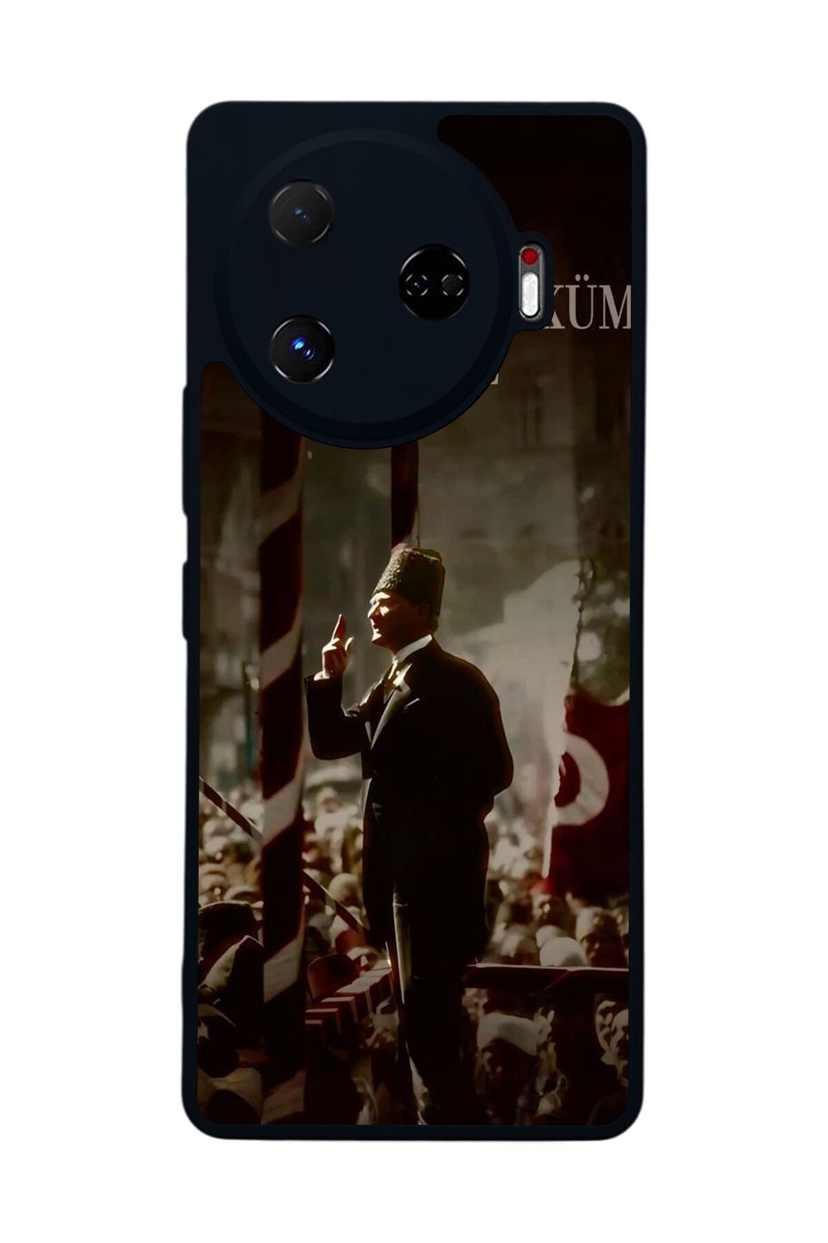 Tecno Camon 30 Pro Uyumlu Mustafa Kemal Ataturk Tasarımlı Glossy Premium Kılıf