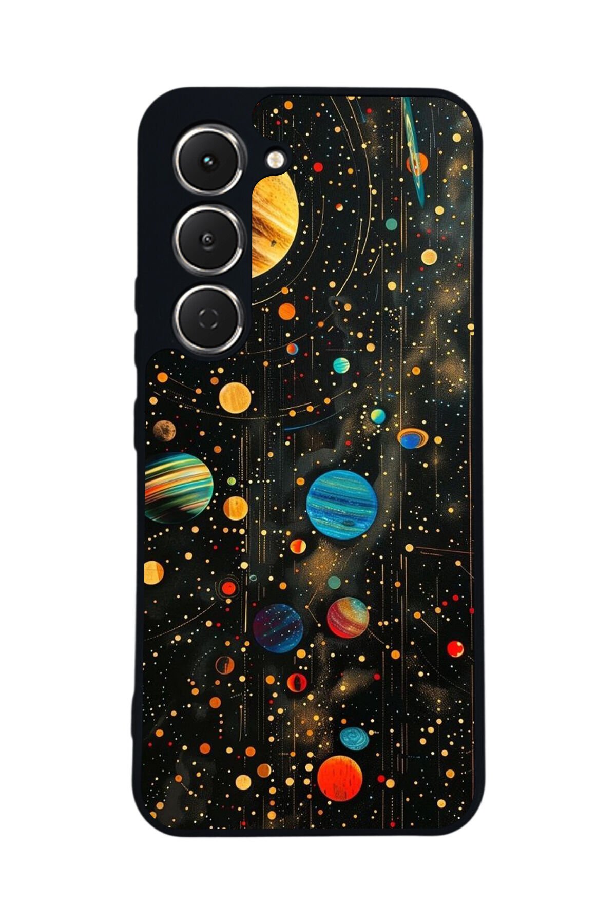 Tecno Spark 40 Pro Uyumlu Uzay Tasarımlı Glossy Premium Kılıf