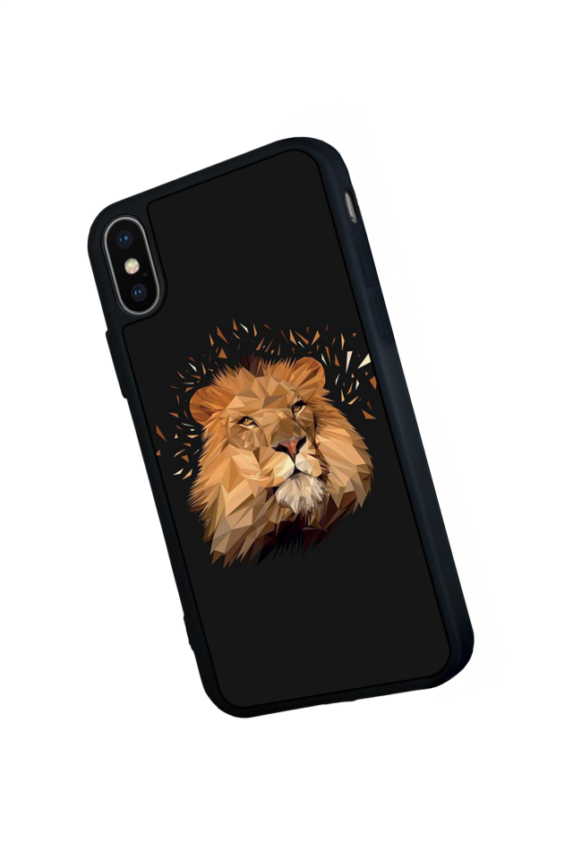 iPhone XS Max Uyumlu Aslan Tasarımlı Glossy Premium Kılıf