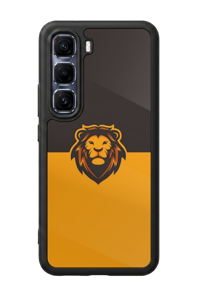 Infinix Hot 60 Pro Plus Uyumlu Aslan Tasarımlı Glossy Premium Kılıf