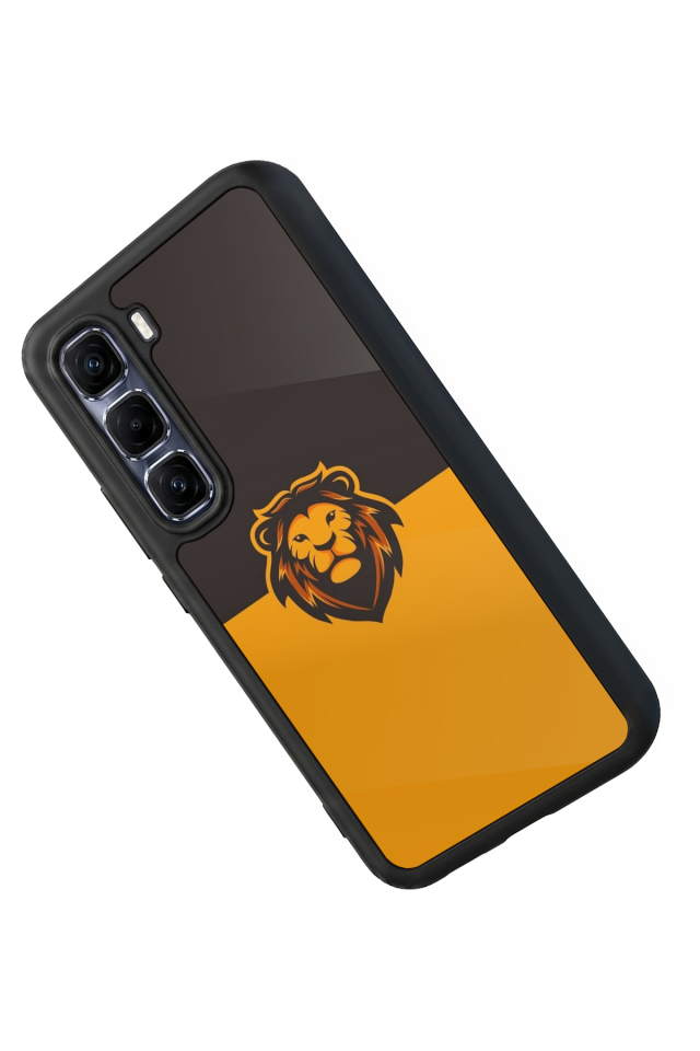 Infinix Hot 60 Pro Plus Uyumlu Aslan Tasarımlı Glossy Premium Kılıf