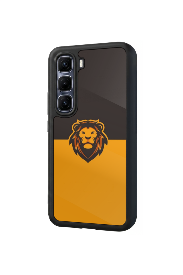 Infinix Hot 60 Pro Plus Uyumlu Aslan Tasarımlı Glossy Premium Kılıf