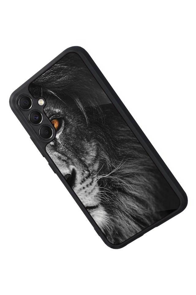 Samsung Galaxy A34 Uyumlu Aslan Tasarımlı Glossy Premium Kılıf