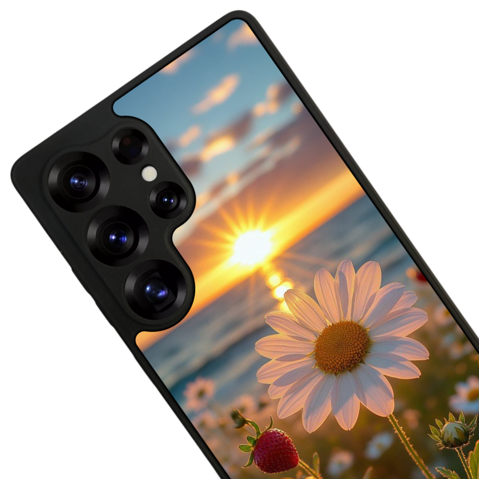 Samsung Galaxy S25 Ultra Uyumlu Cicek Tasarımlı Glossy Premium Kılıf