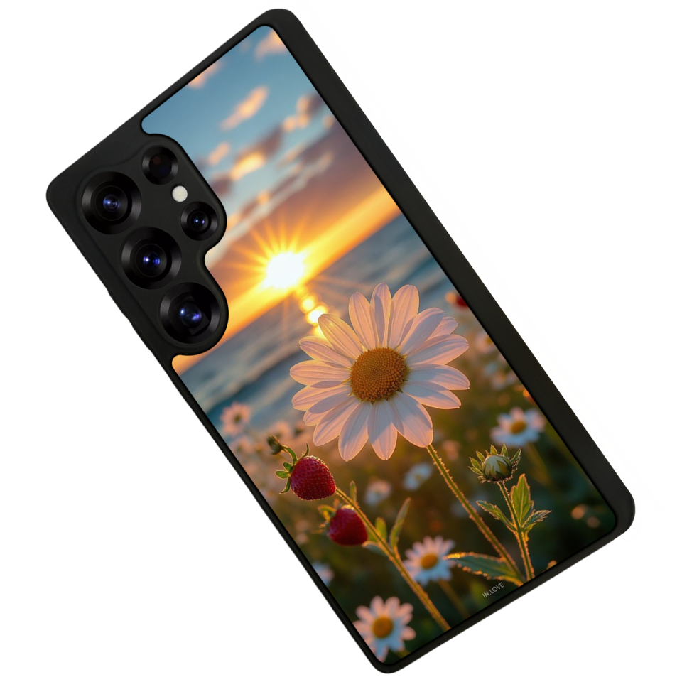 Samsung Galaxy S25 Ultra Uyumlu Cicek Tasarımlı Glossy Premium Kılıf