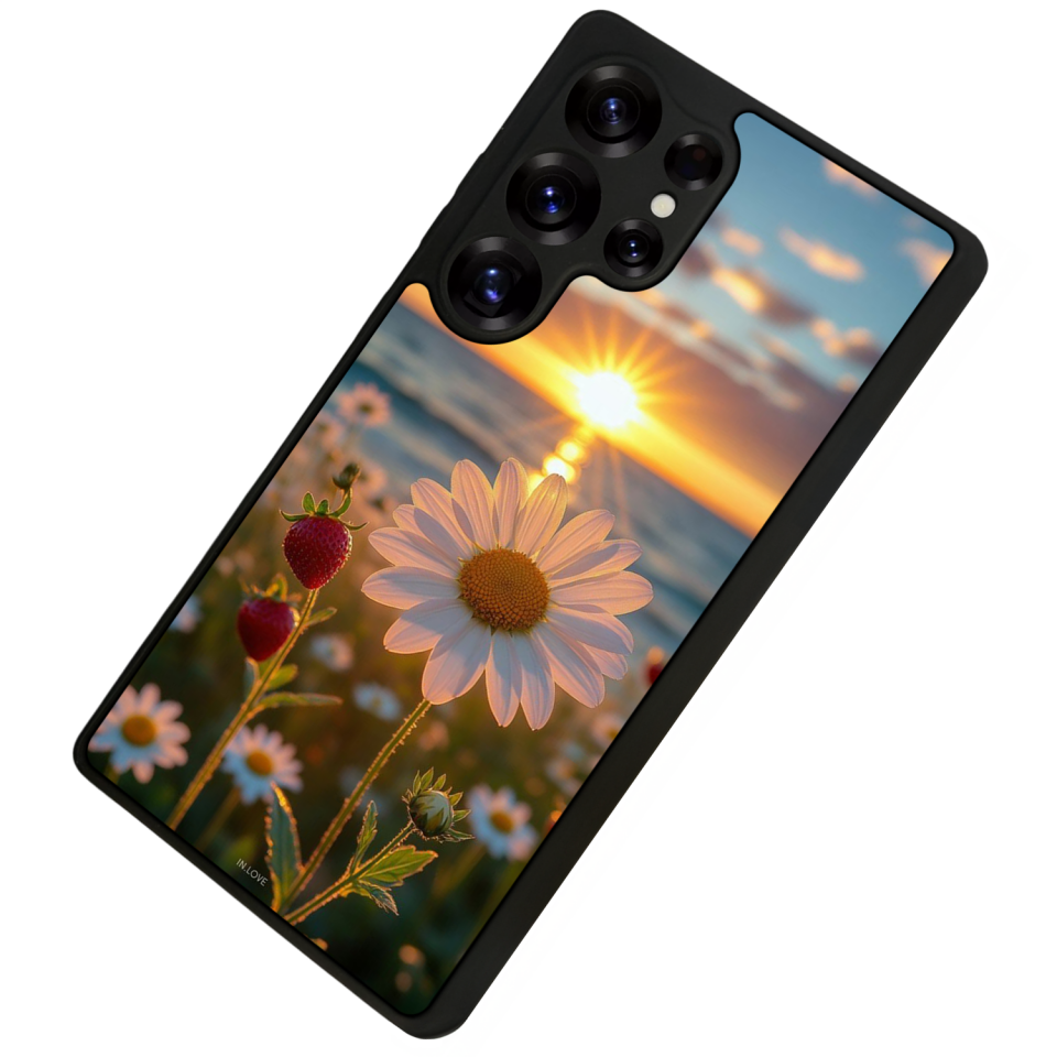 Samsung Galaxy S25 Ultra Uyumlu Cicek Tasarımlı Glossy Premium Kılıf