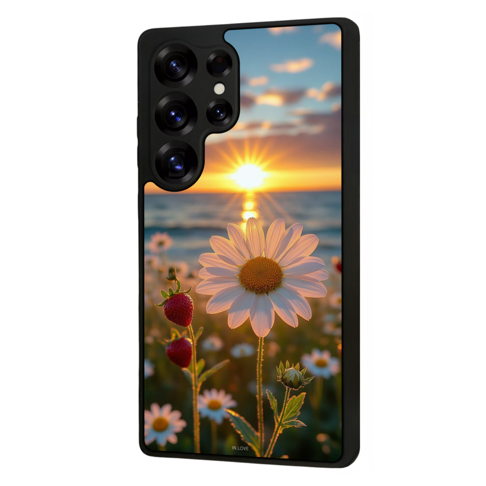 Samsung Galaxy S25 Ultra Uyumlu Cicek Tasarımlı Glossy Premium Kılıf