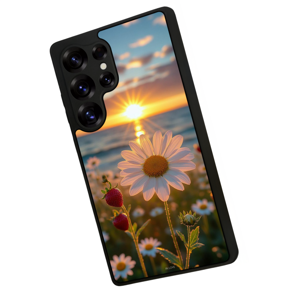 Samsung Galaxy S25 Ultra Uyumlu Cicek Tasarımlı Glossy Premium Kılıf