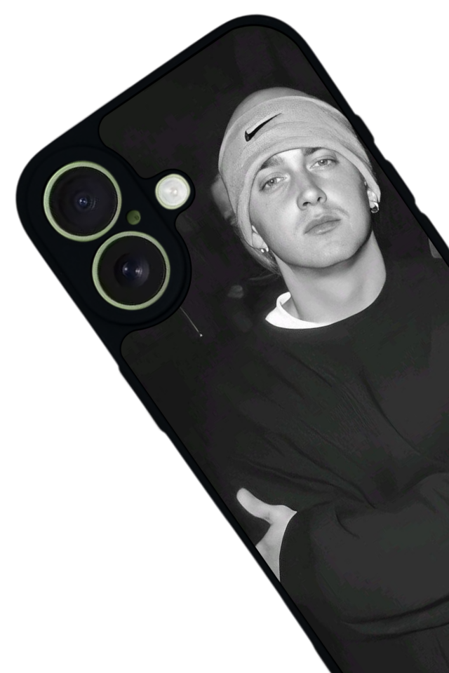iPhone 17 Uyumlu Eminem Tasarımlı Glossy Premium Kılıf