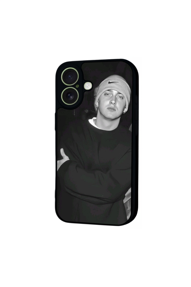 iPhone 17 Uyumlu Eminem Tasarımlı Glossy Premium Kılıf