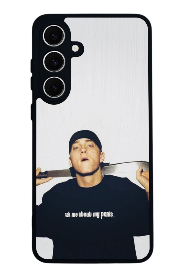 Samsung Galaxy S24 FE Uyumlu Eminem Tasarımlı Glossy Premium Kılıf