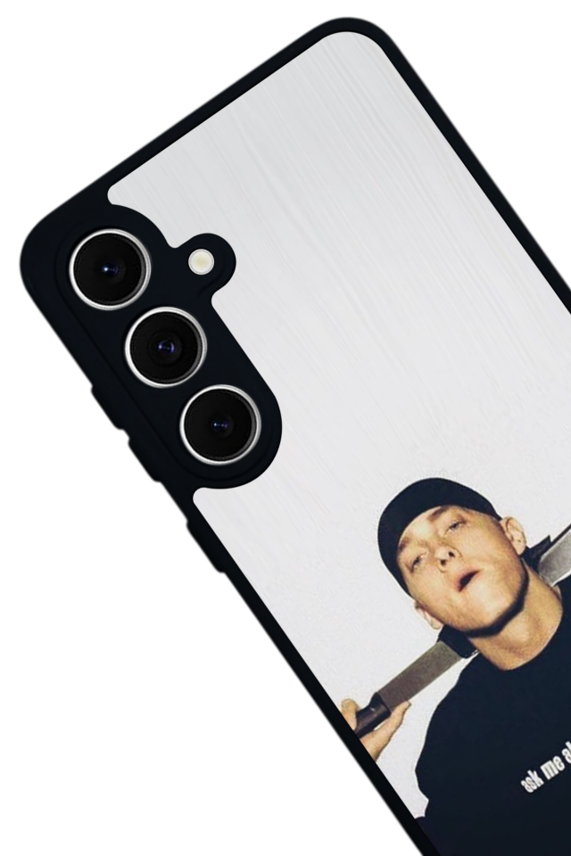 Samsung Galaxy S24 FE Uyumlu Eminem Tasarımlı Glossy Premium Kılıf