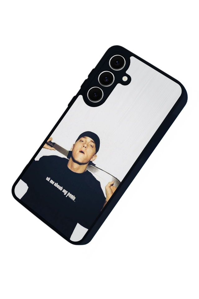 Samsung Galaxy S24 FE Uyumlu Eminem Tasarımlı Glossy Premium Kılıf