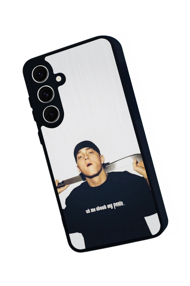Samsung Galaxy S24 FE Uyumlu Eminem Tasarımlı Glossy Premium Kılıf