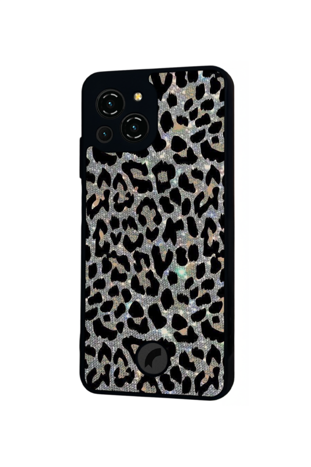 Reeder S23 Pro Max Uyumlu Hologram Leopar Tasarımlı Glossy Premium Kılıf